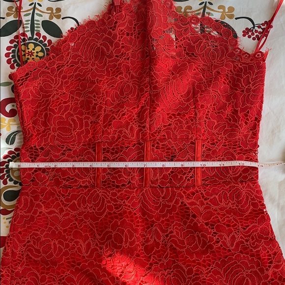 NWT red lace corset dress size 0 - Picture 6 of 7